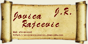 Jovica Rajčević vizit kartica